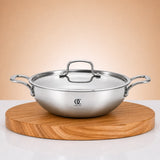 Triply Steel Kadai With LId
