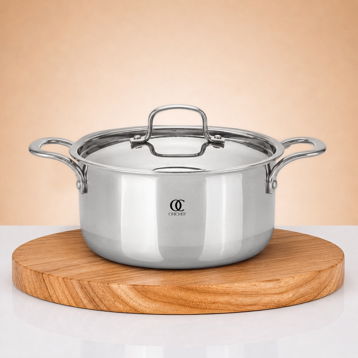 Triply Steel Casserole/Biryani Pot With Lid