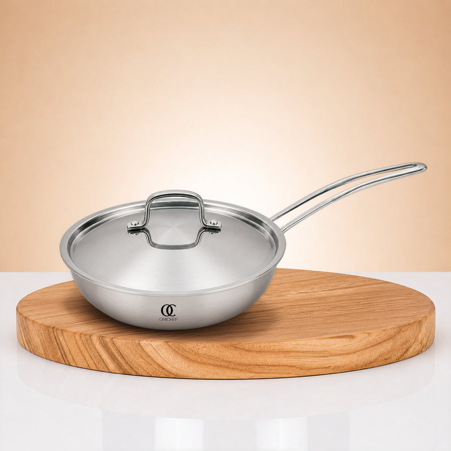 Triply Steel Wok With Lid (OWH)